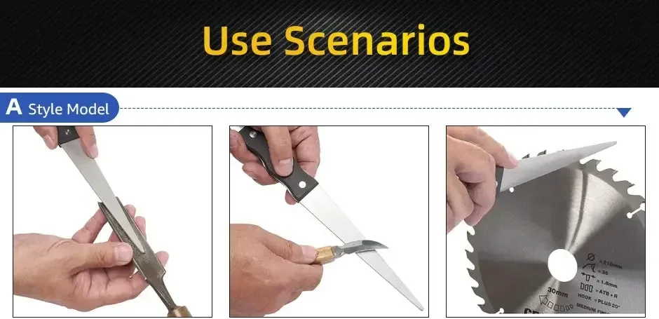 Affûteur de couteaux, affûtage d'une faucille