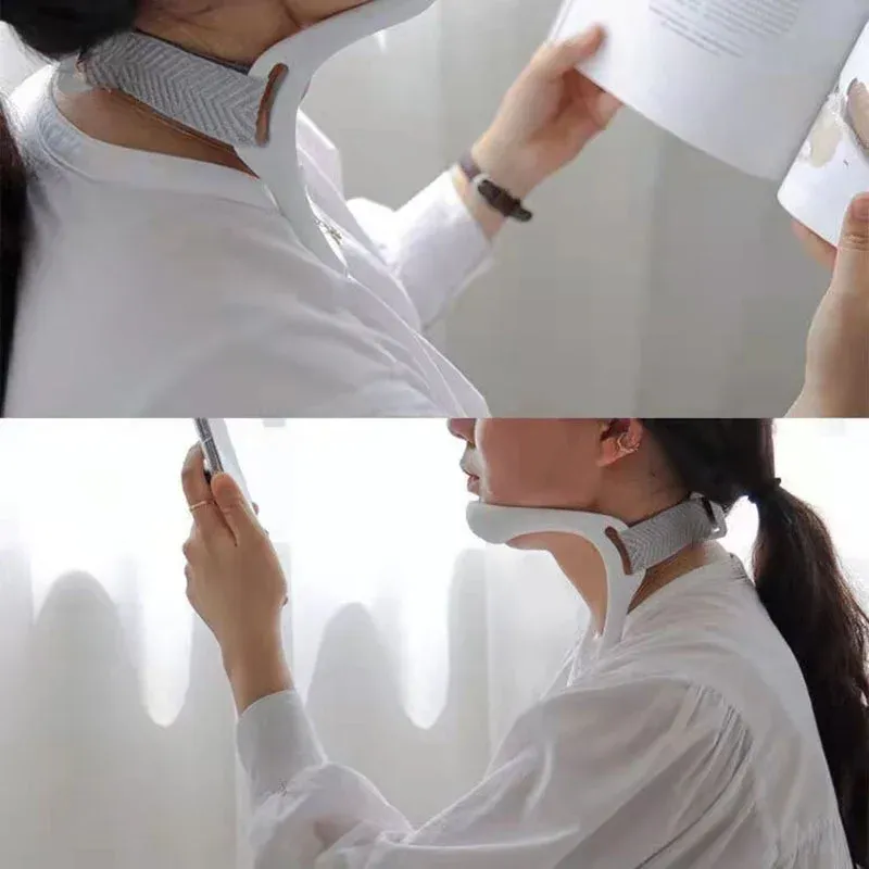 Correcteur de posture réglable et collier cervical de traction pour le soutien de la colonne cervicale 6