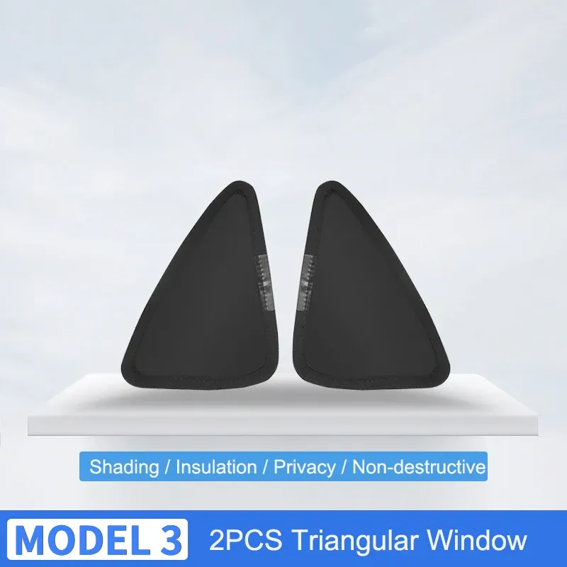 Pare-soleil de voiture pour Tesla Model 3 et Y (2017-2023) – Protection pour pare-brise avant et vitres latérales, store de confidentialité pour enfants 8