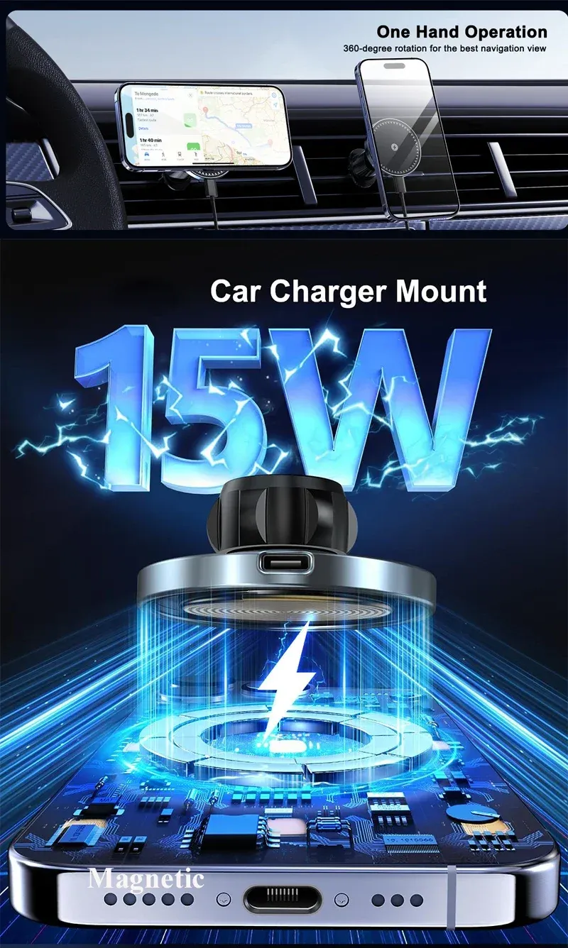 Détails du support magnétique UYUXIO pour voiture