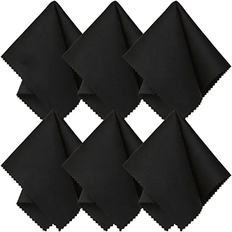 Lot de 10 chiffons de nettoyage en microfibre ultra-fine pour lunettes de soleil, double face velours 7