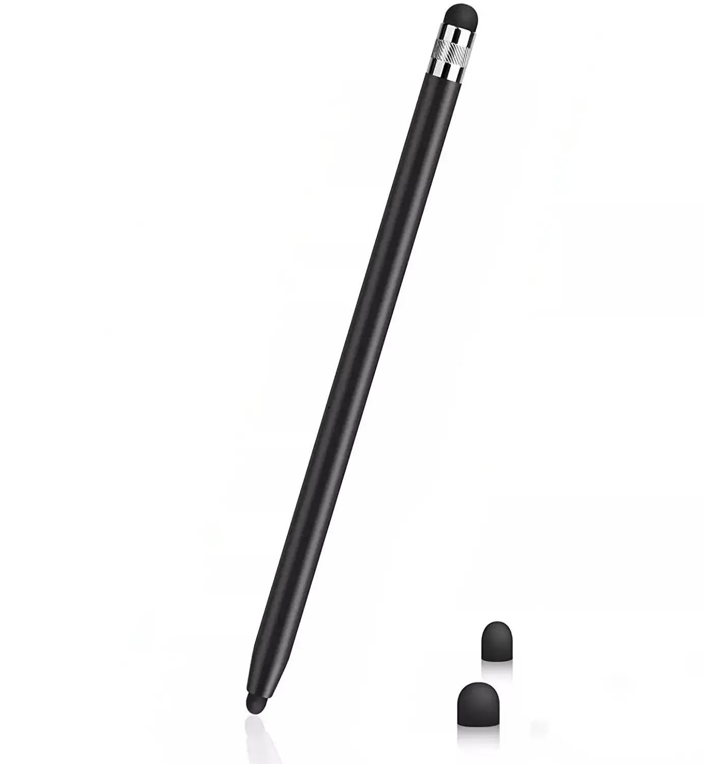 Stylet capacitif universel pour tablette et smartphone, à double pointe en silicone, compatible iPad et Android 2