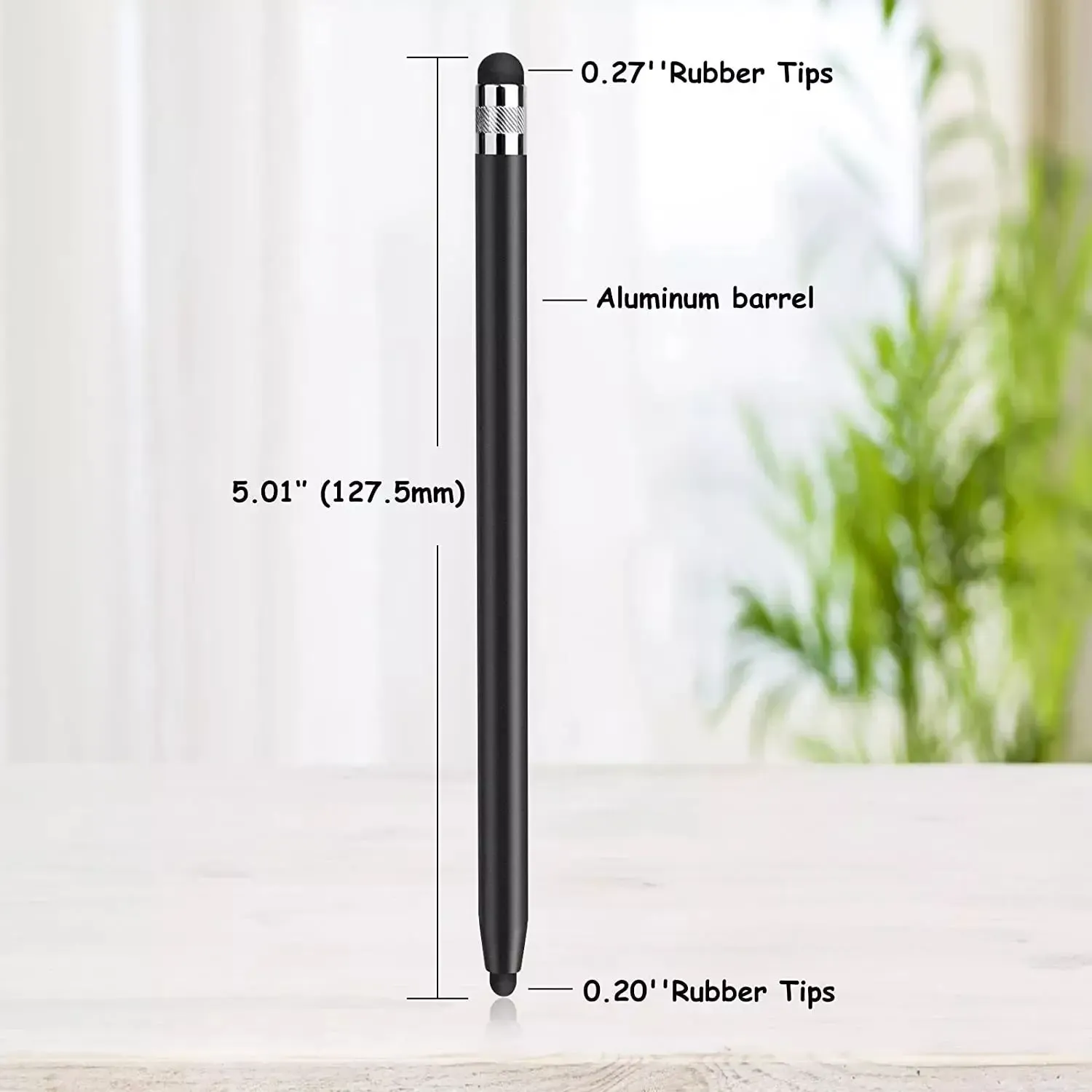 Stylet capacitif universel pour tablette et smartphone, à double pointe en silicone, compatible iPad et Android 4