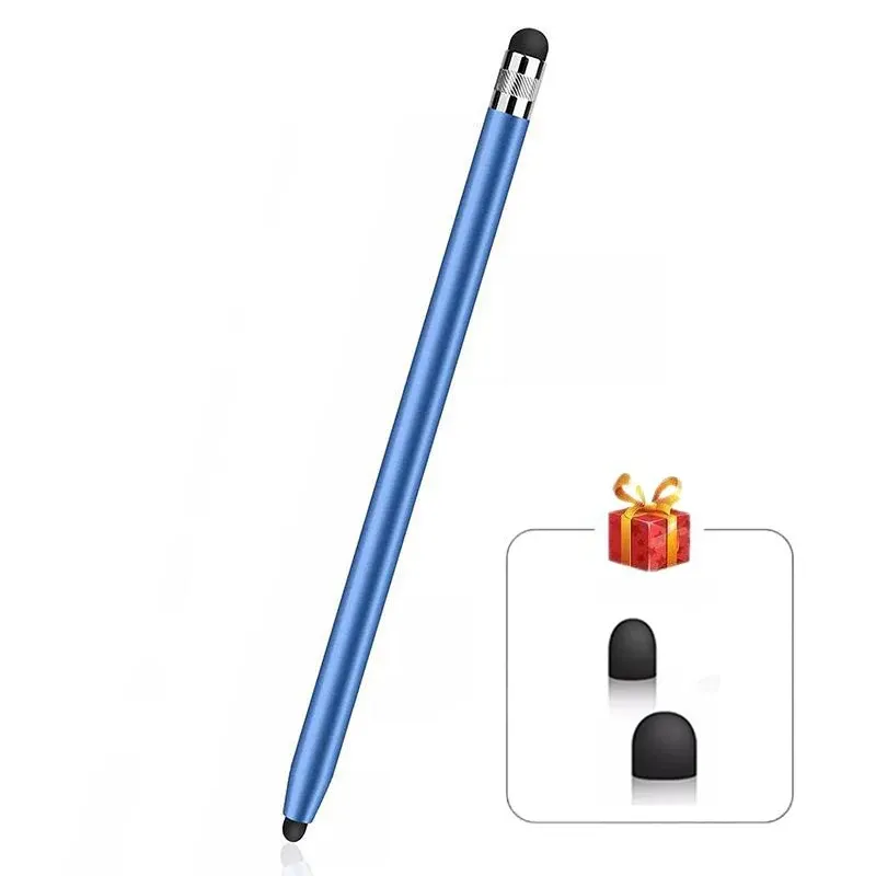 Stylet capacitif universel pour tablette et smartphone, à double pointe en silicone, compatible iPad et Android 12