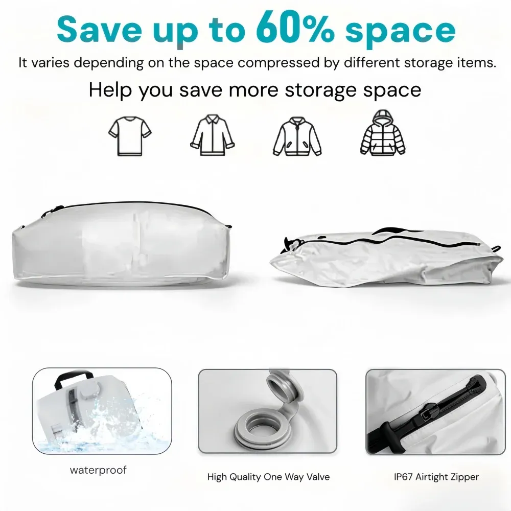 Sac de compression avec pompe à air