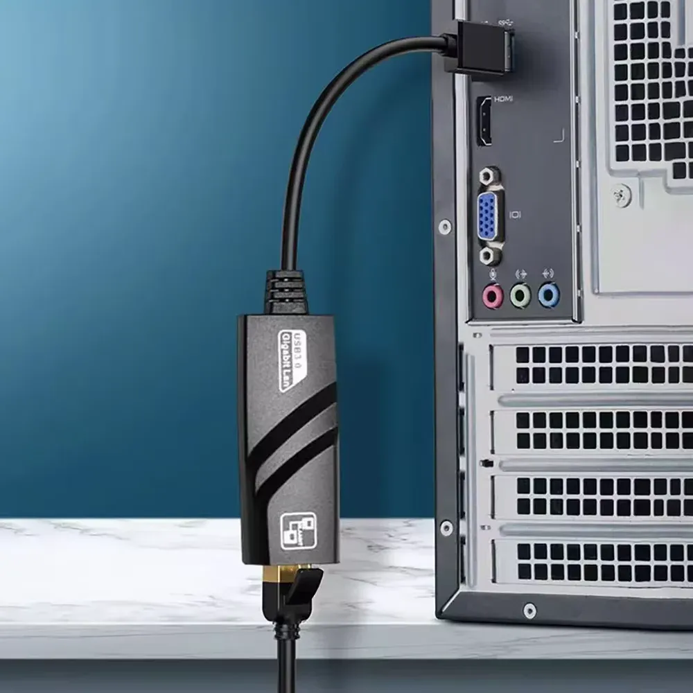 Adaptateur réseau Ethernet USB 3.0 vers RJ45 Gigabit 10/100/1000 Mbps, compatible USB-C 4