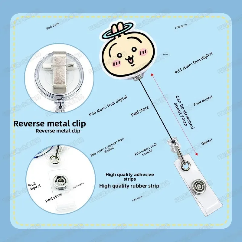 jiyi Porte-Badge Rétractable Kawaii avec Clip pour Carte d'Identité, Infirmière, Médecin et Étudiant 3