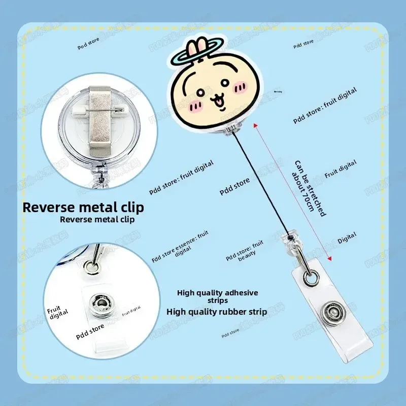 Porte-badge rétractable Kawaii, détail du design