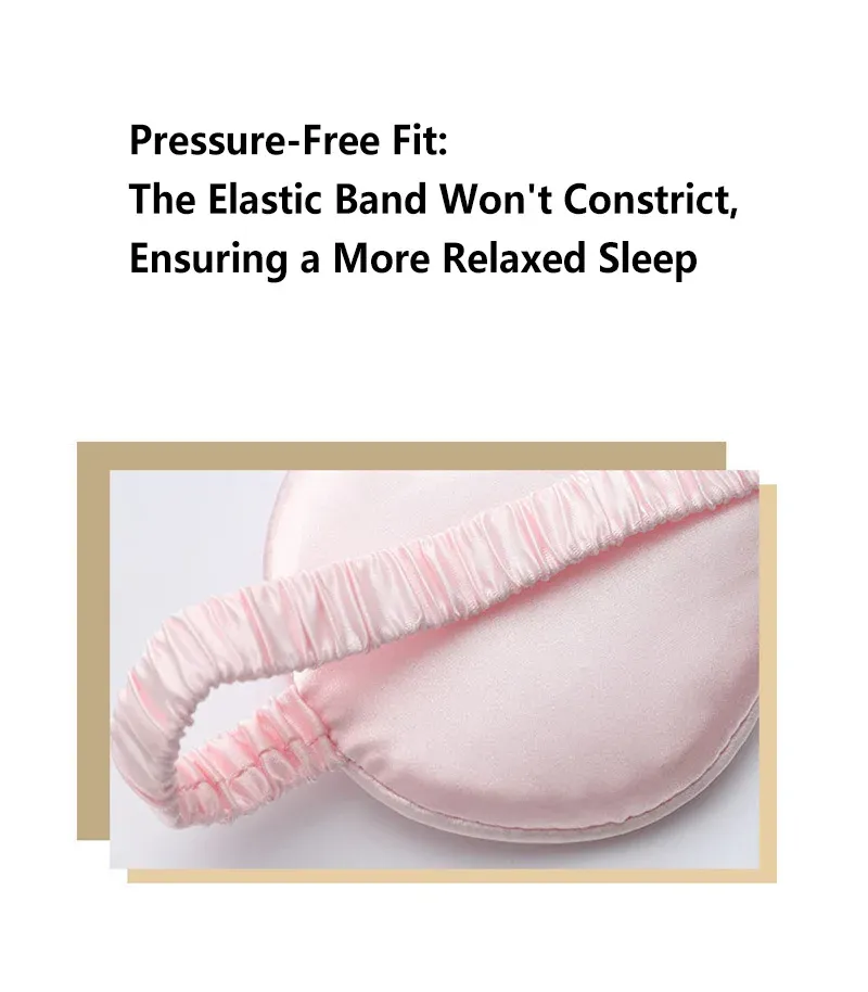 Masque de sommeil en soie double face, bloquant la lumière et respirant, idéal pour le voyage 4