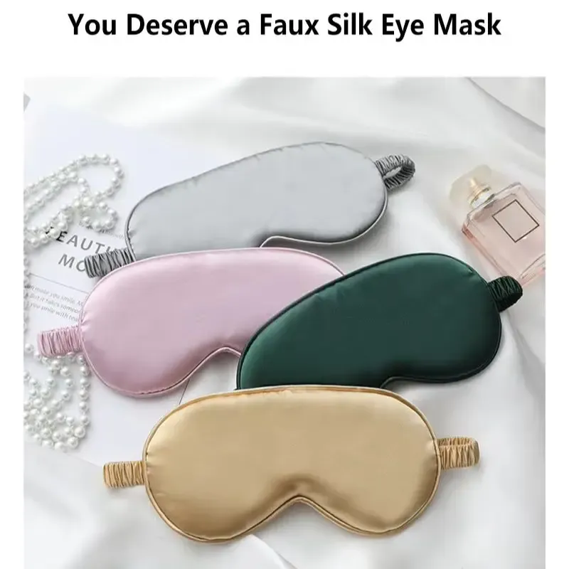 Masque de sommeil en soie double face, bloquant la lumière et respirant, idéal pour le voyage 6