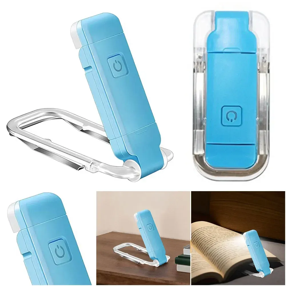 Lampe de lecture LED rechargeable USB à pince, portable, protection des yeux pour livre 4