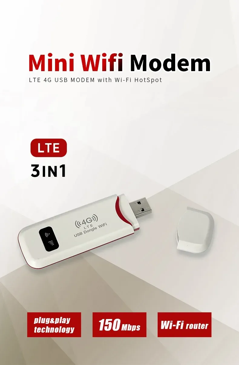 Modem 4G au design minimaliste