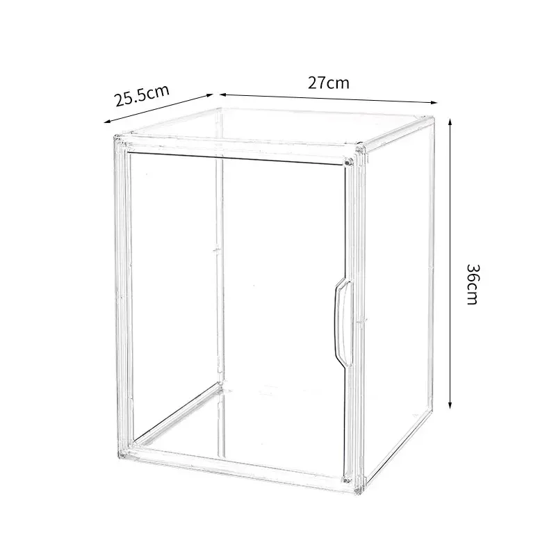 Boîte de rangement transparente en acrylique pour figurines, vitrine pliable pour figurines et poupées, boîte d'organisation pour figurines d'action, lot de 1, 2, 3 ou 4 pièces 8