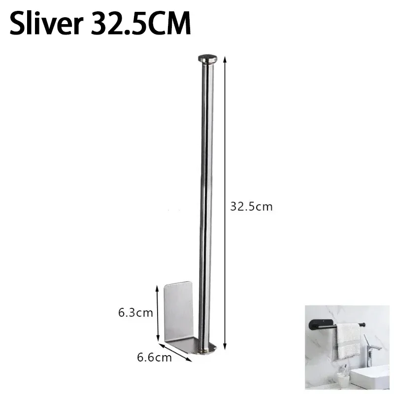 Porte-essuie-tout en acier inoxydable pour sous-évier, support de rangement allongé SNJ007 20