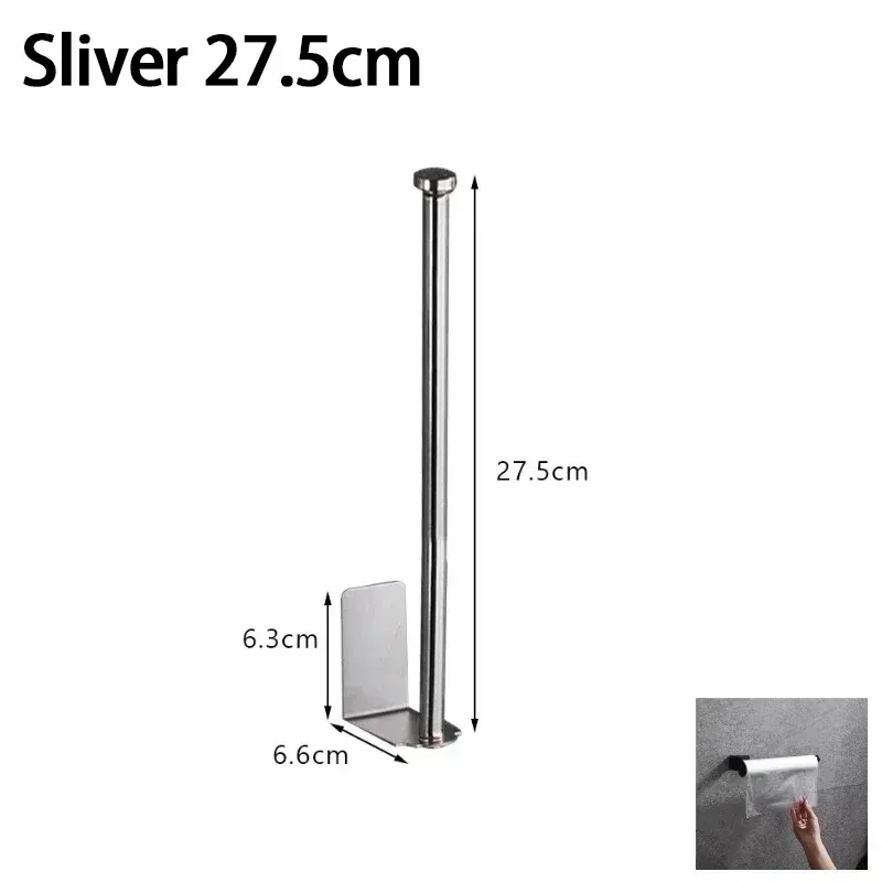 Porte-essuie-tout en acier inoxydable pour sous-évier, support de rangement allongé SNJ007 18