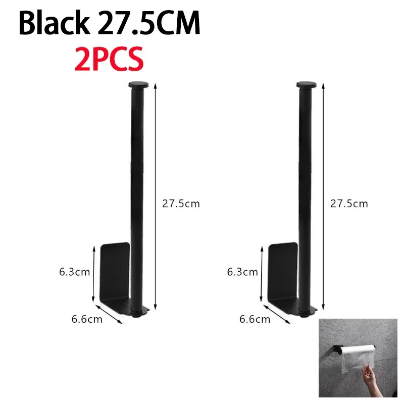 Porte-essuie-tout en acier inoxydable pour sous-évier, support de rangement allongé SNJ007 17