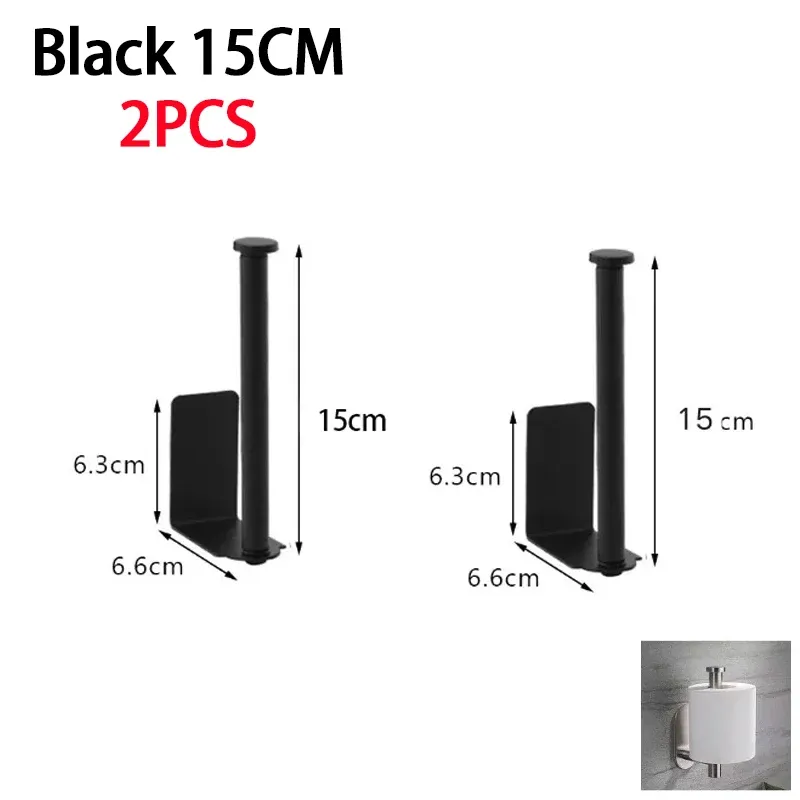Porte-essuie-tout en acier inoxydable pour sous-évier, support de rangement allongé SNJ007 15