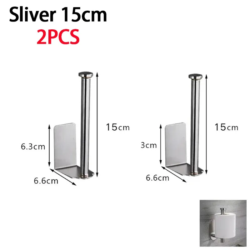 Porte-essuie-tout en acier inoxydable pour sous-évier, support de rangement allongé SNJ007 12
