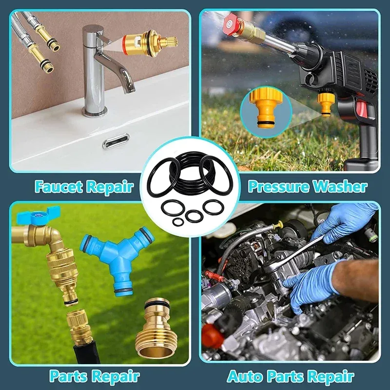 Kit de joints toriques en caoutchouc nitrile haute pression pour réparation et étanchéité 4