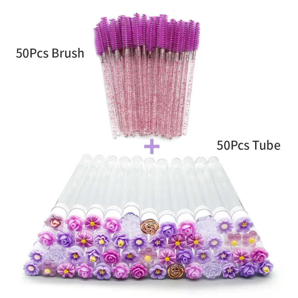 Brosses à cils réutilisables en détail