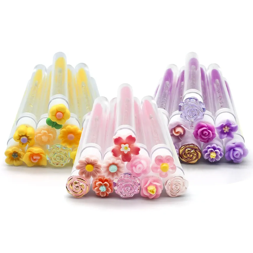 Détail des tubes de brosse à cils