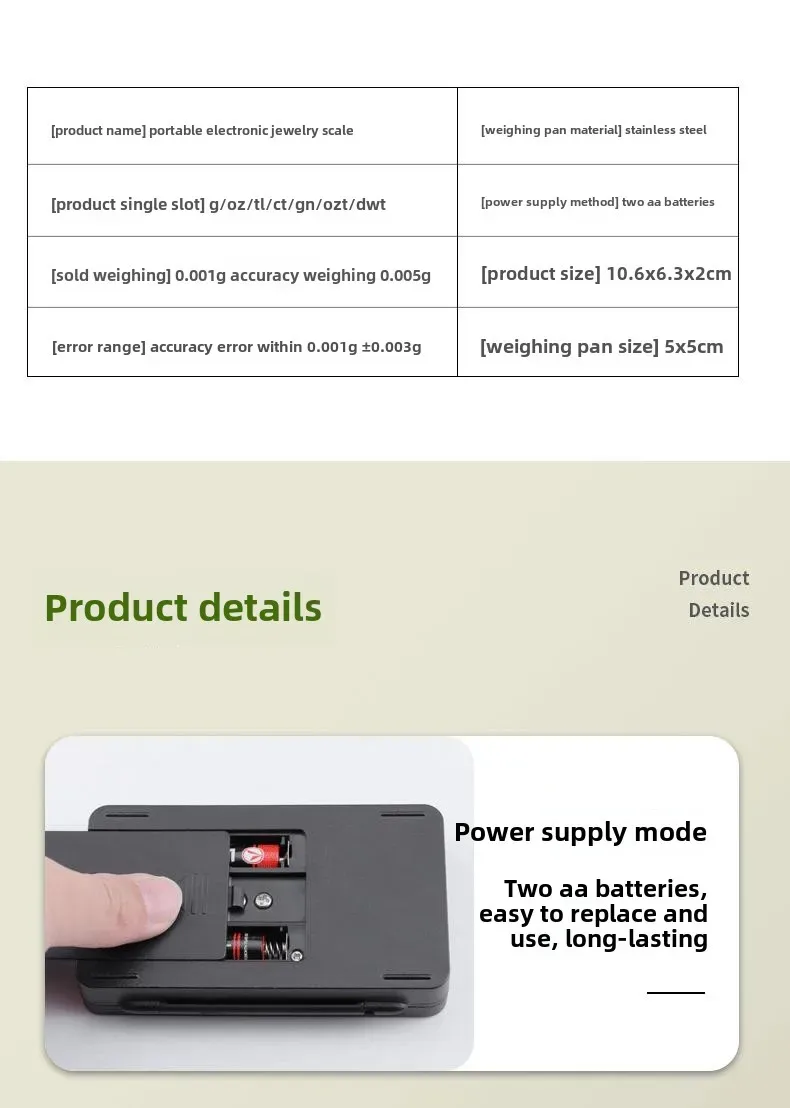 Mini balance numérique, écran LCD