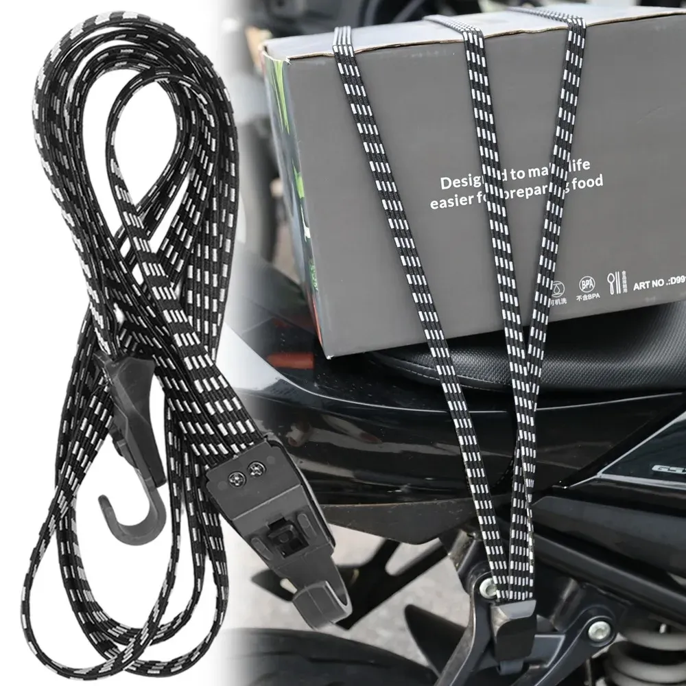 Sangle élastique réglable de 90 cm avec crochet pour moto 2