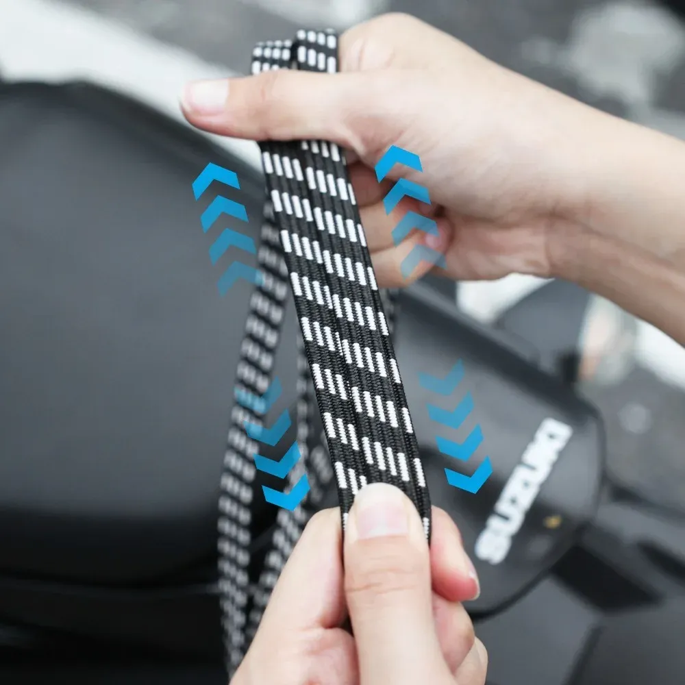Sangle élastique réglable de 90 cm avec crochet pour moto 6