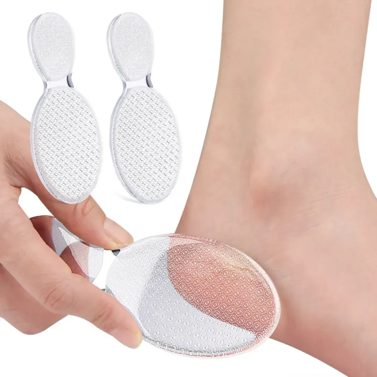 Râpe à pieds double face en verre nano, pour talons durcis et callosités 3