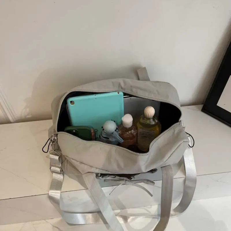 Sac de voyage grand format à bandoulière, portable, sac à bagages et de rangement, sac de sport et de fitness pour femme 3