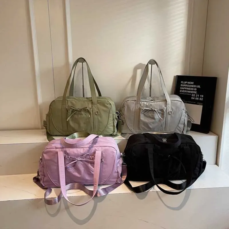 Sac de voyage grand format à bandoulière, portable, sac à bagages et de rangement, sac de sport et de fitness pour femme 2