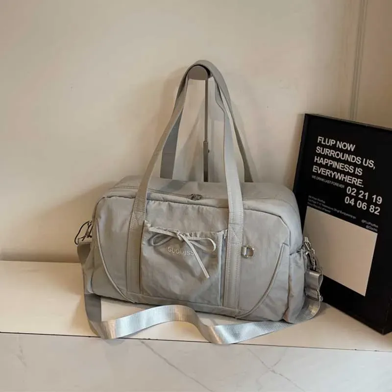 Sac de voyage grand format à bandoulière, portable, sac à bagages et de rangement, sac de sport et de fitness pour femme 4