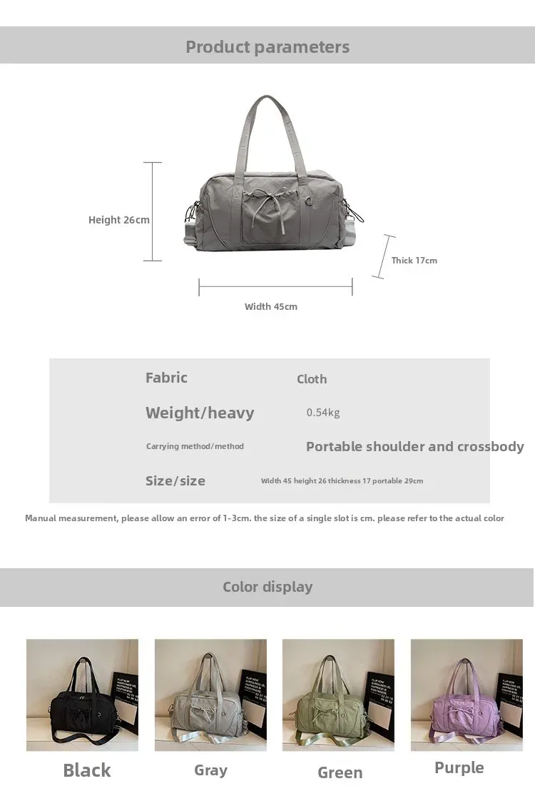 Sac de voyage, espace de rangement