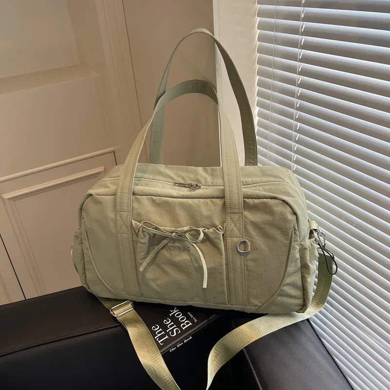 Sac de voyage grand format à bandoulière, portable, sac à bagages et de rangement, sac de sport et de fitness pour femme 7