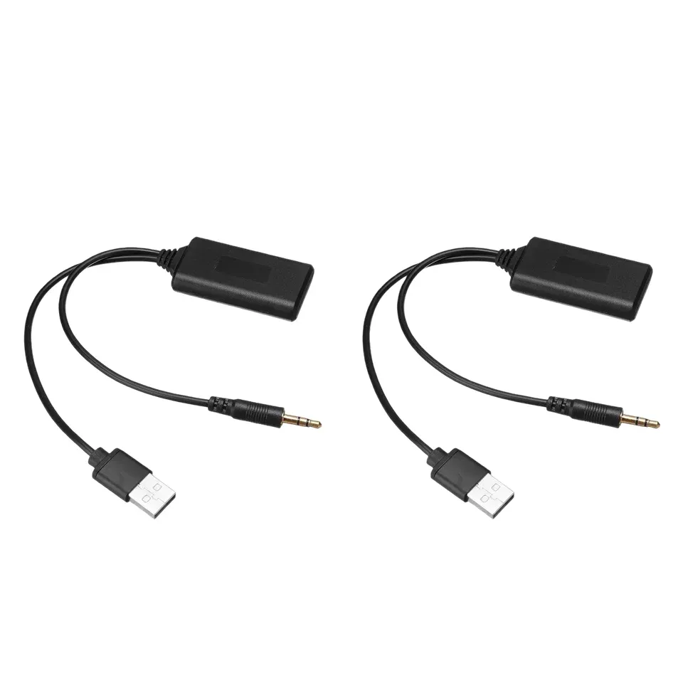 Adaptateur Bluetooth universel pour voiture 5V, récepteur audio stéréo sans fil avec câble AUX-IN jack 3,5 mm et USB 8