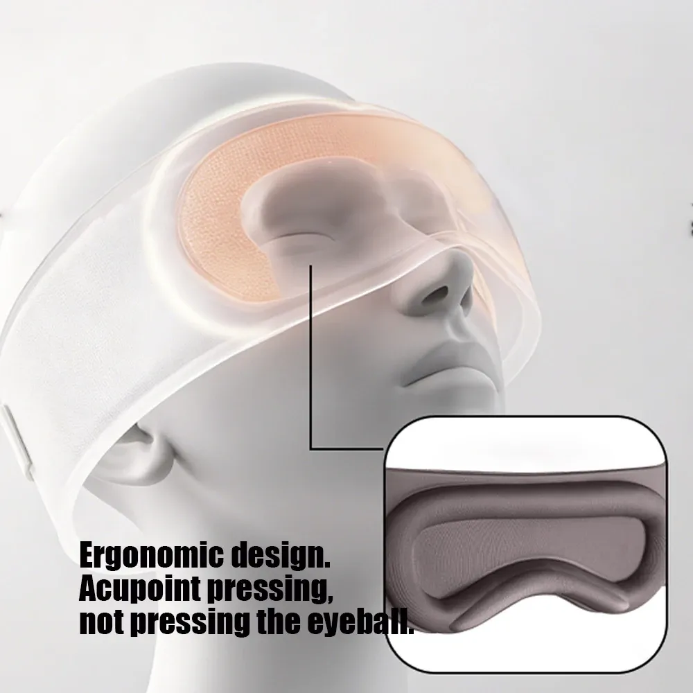 Masque de sommeil porté pour un confort optimal