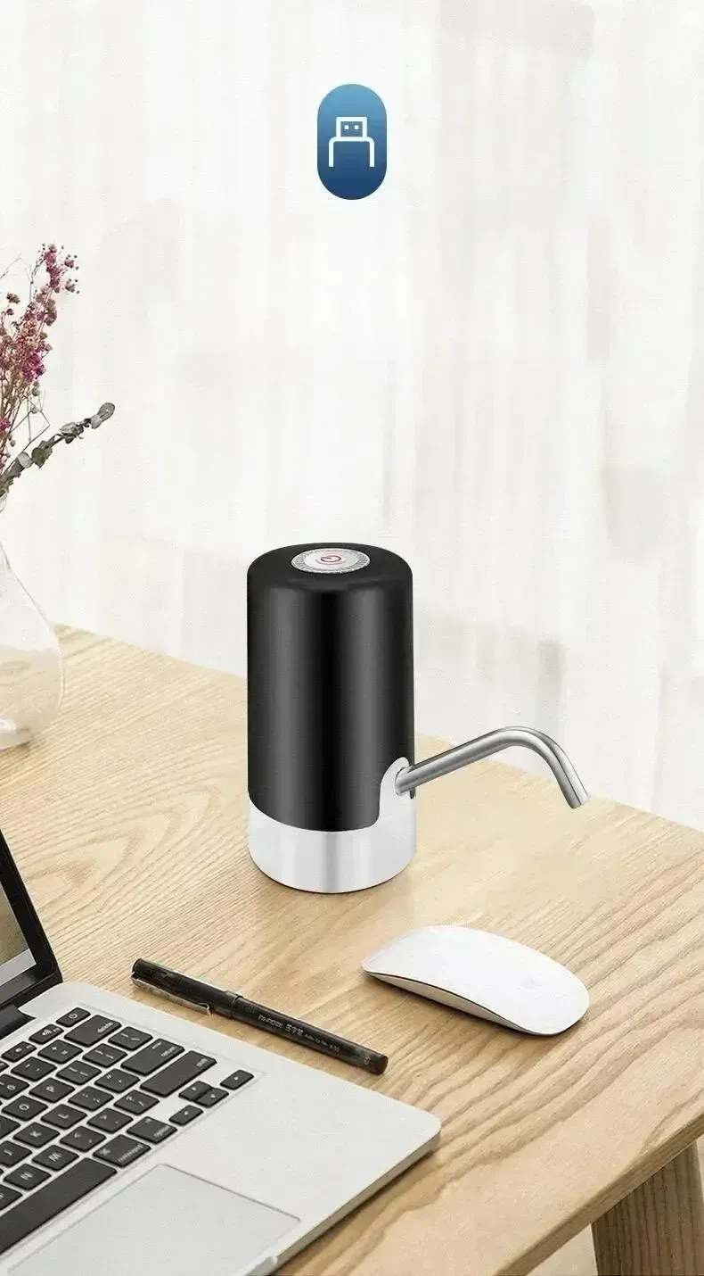 Distributeur d'eau automatique au design élégant dans un intérieur lumineux