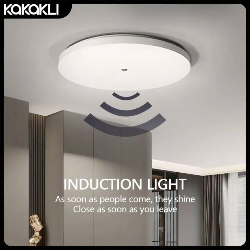Détecteur de mouvement infrarouge LED pour plafonnier, éclairage automatique pour couloir, escalier et balcon