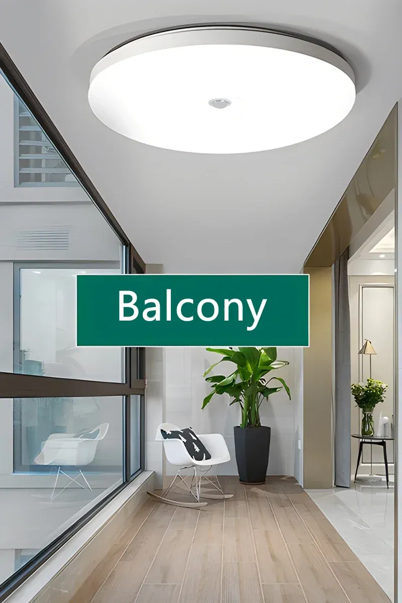 Plafonnier LED à détection infrarouge en ambiance