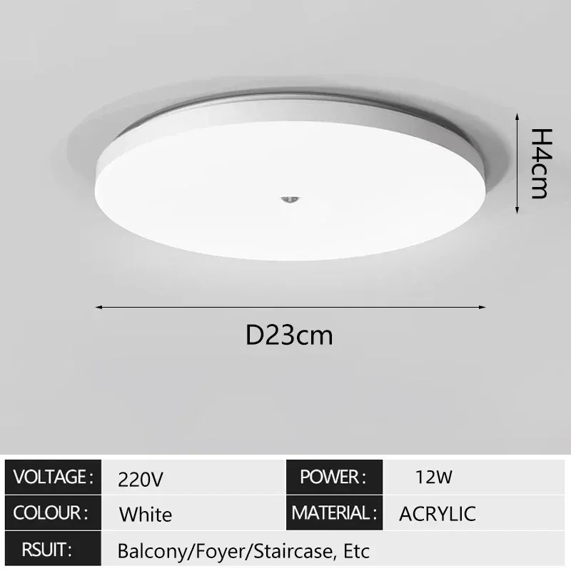 Détecteur de mouvement infrarouge LED pour plafonnier, éclairage automatique pour couloir, escalier et balcon 7