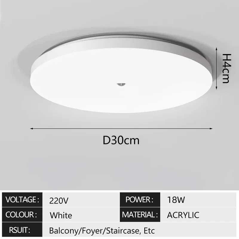 Détecteur de mouvement infrarouge LED pour plafonnier, éclairage automatique pour couloir, escalier et balcon 8