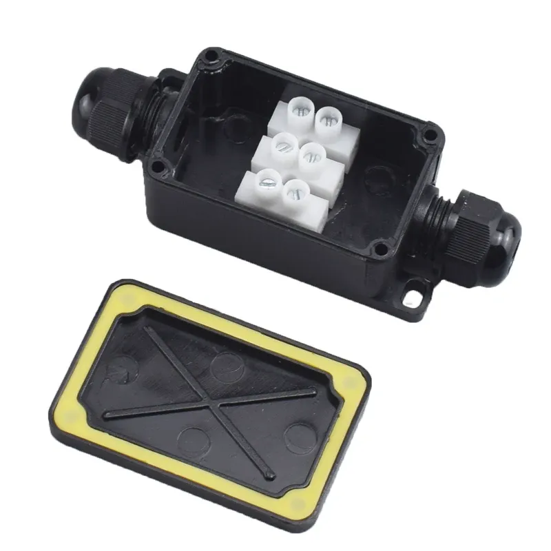 Boîte de jonction étanche IP66 à 2 et 3 voies, connecteurs de câble 3 à 6,5 mm, scellée, ignifuge, pour usage extérieur 4