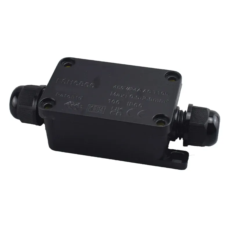 Boîte de jonction étanche IP66 à 2 et 3 voies, connecteurs de câble 3 à 6,5 mm, scellée, ignifuge, pour usage extérieur 6
