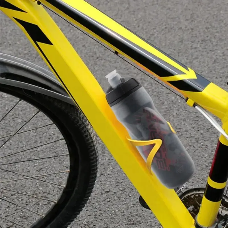 Bouteille d'eau de vélo 600 ml Bolany, bouteille de cyclisme VTT en PP5 résistante à la chaleur et au froid, gourde de sport en plein air 6