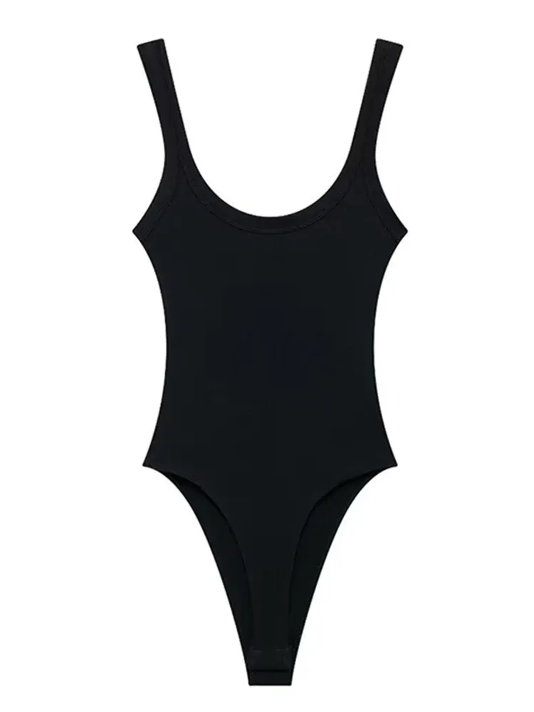 Combinaison short côtelée slim pour femme, col rond, bretelles fines, boutons-pression, mode sexy 3
