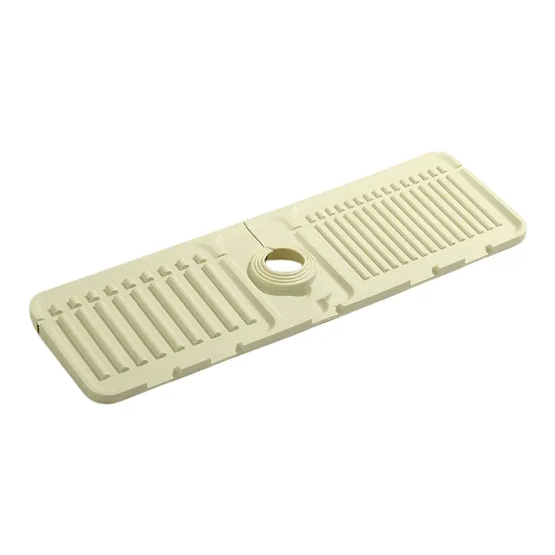 Tapis antidérapant pliable en silicone pour robinet, support multifonction pour savon, design incliné à drainage rapide pour cuisine 6