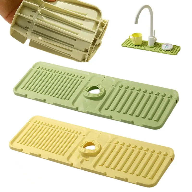 Tapis antidérapant pliable pour robinet, vue d'ensemble