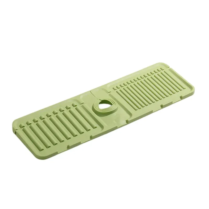Tapis antidérapant pliable en silicone pour robinet, support multifonction pour savon, design incliné à drainage rapide pour cuisine 10