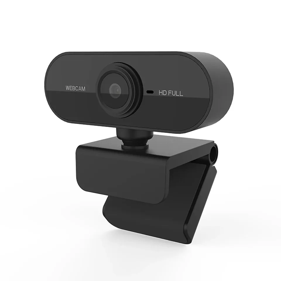 Mini webcam HD 1080p avec microphone, port USB compatible avec ordinateurs portables et de bureau, idéale pour les appels vidéo en direct et les conférences 5