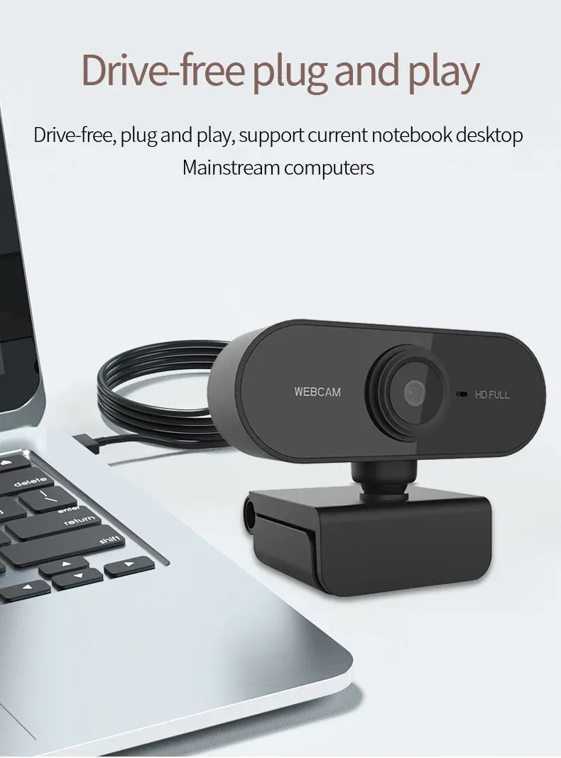 Détail de la webcam HD
